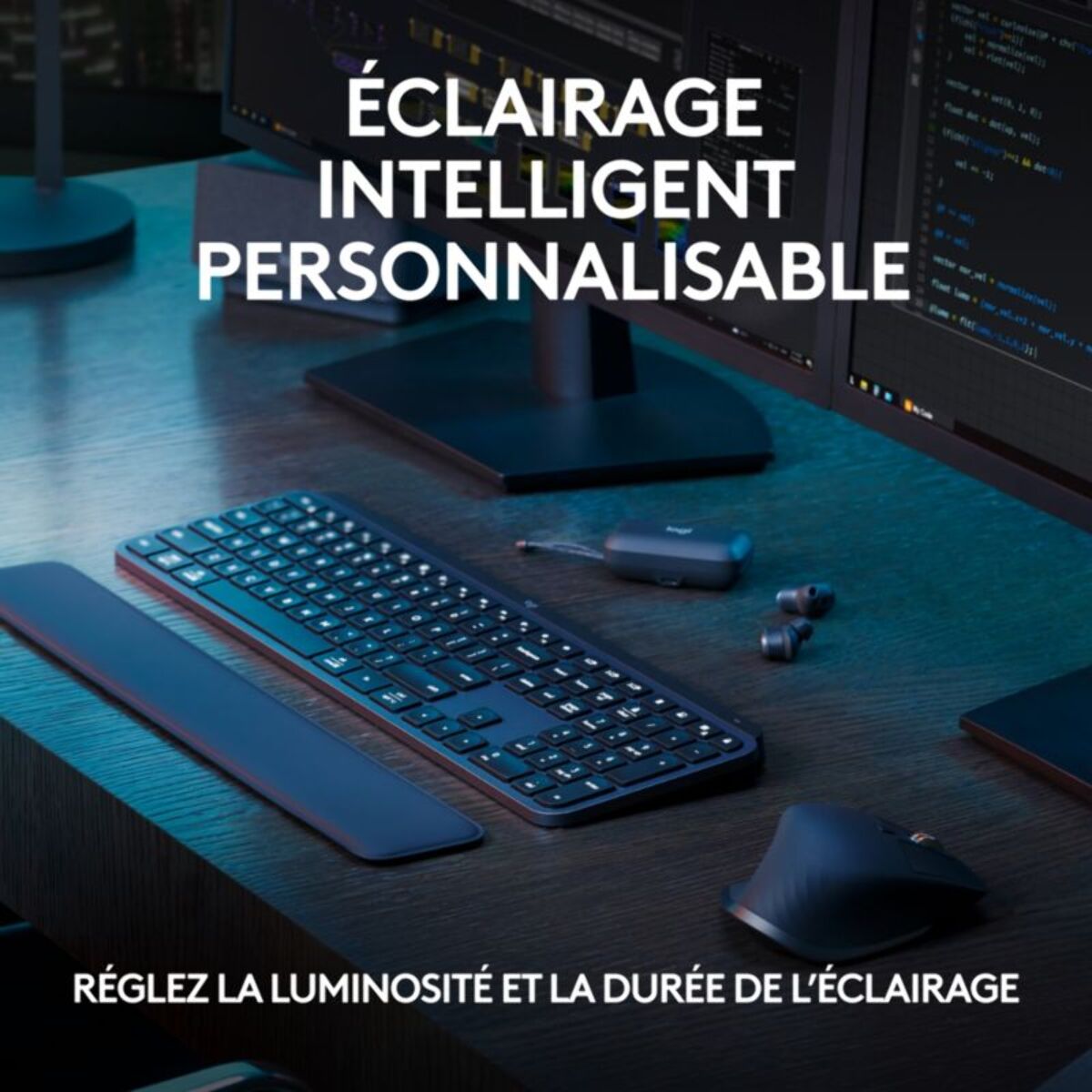 Clavier sans fil LOGITECH MX Keys S  Silencieux Graphite