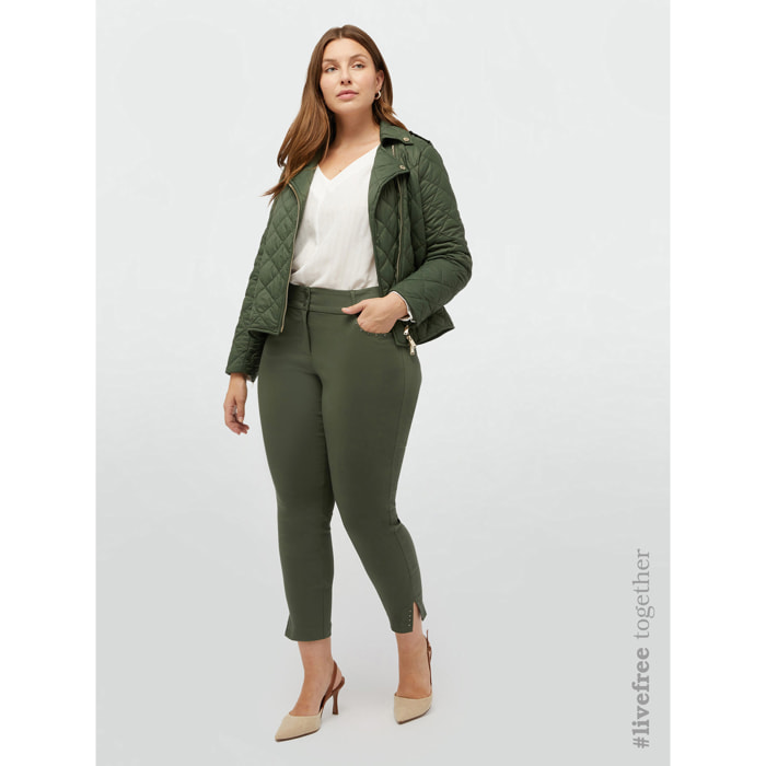 Fiorella Rubino - Pantaloni skinny in viscosa LENZING™ ECOVERO™ - Verde