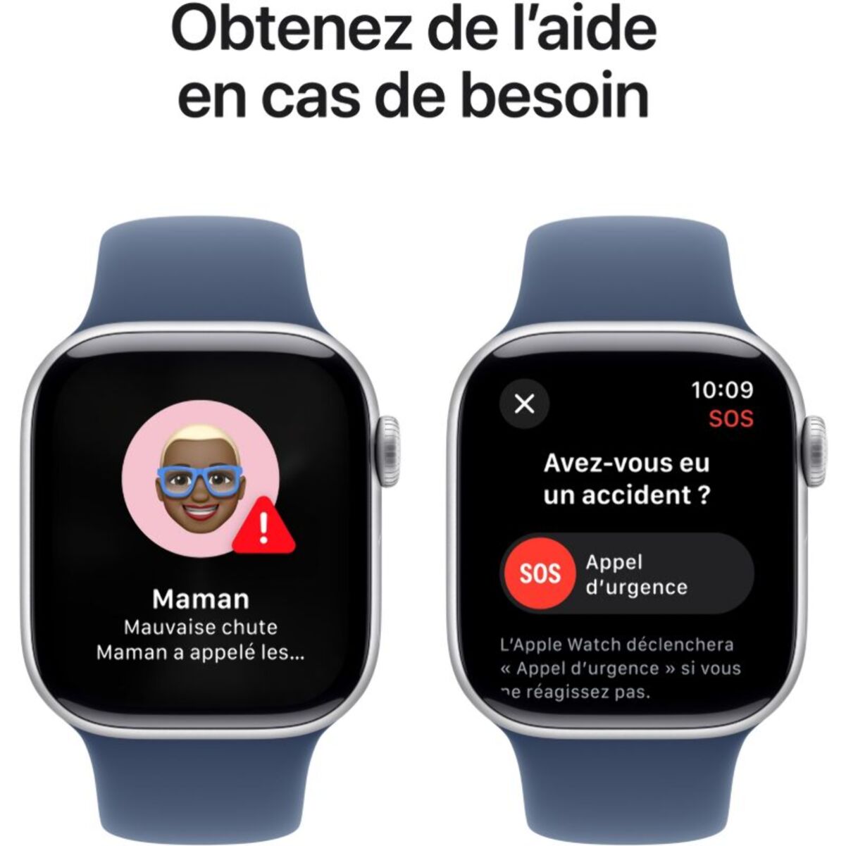 Montre connectée APPLE WATCH Serie 10 42mm Alu/Argent M/L Cellular