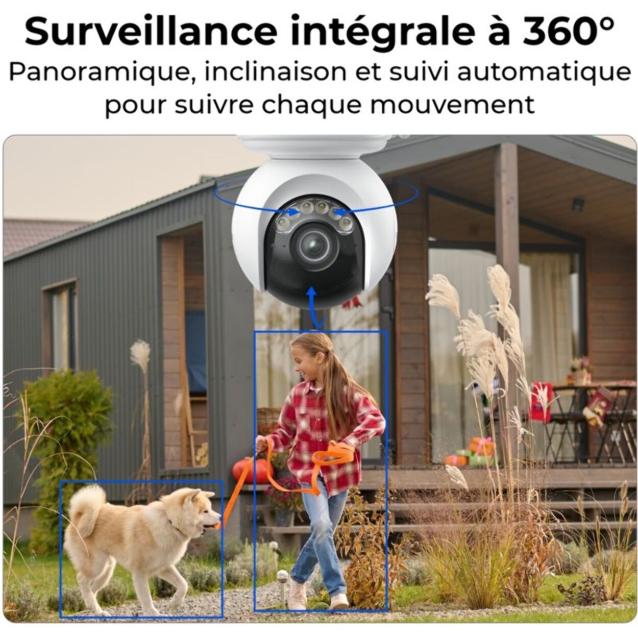 Caméra de surveillance REOLINK B660 + panneau solaire Blanc