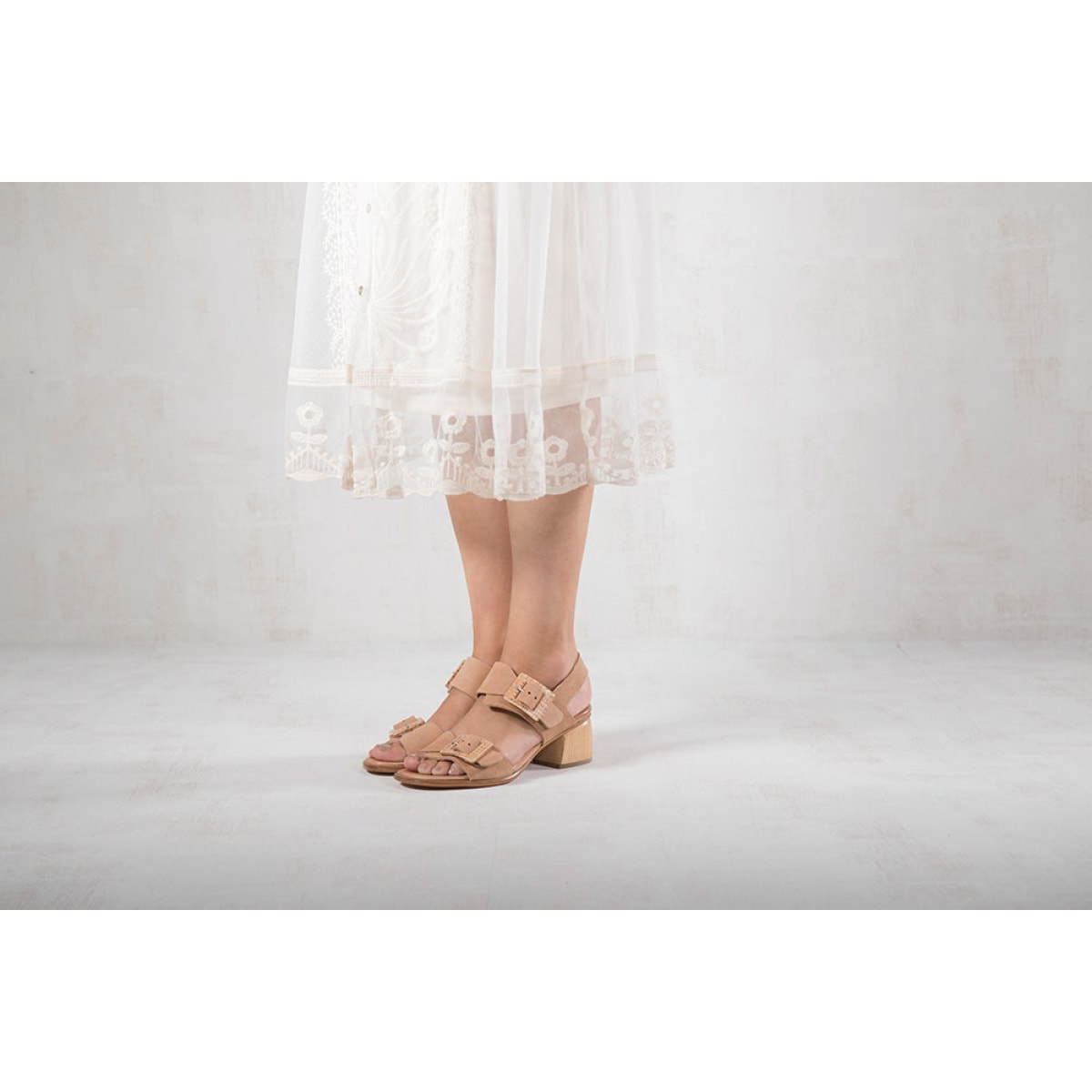 Sandalias con tacón S3142 TEXAS CORAL / VERDISO color Coral