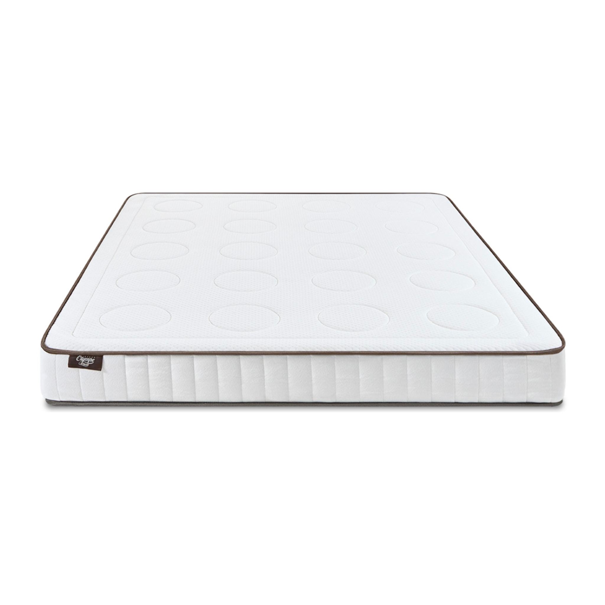 Ensemble Matelas Cristal & Sommier Somkit, 18 cm, Mémoire de Forme, Cadre à Lattes, Métal Robuste, Soutien Ferme