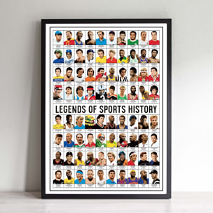 Affiche - Legends of Sports History - Olivier Bourdereau