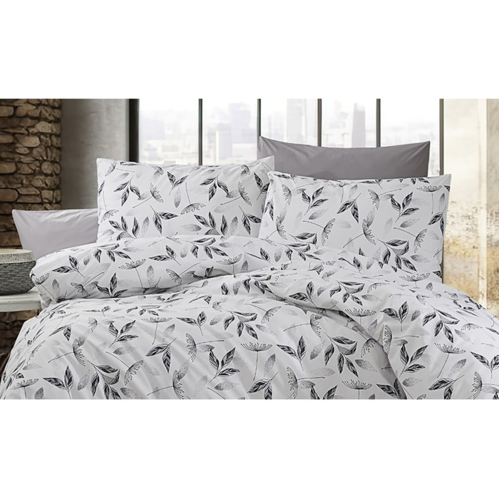 Parure housse de couette et taie(s) oreiller 100% Coton