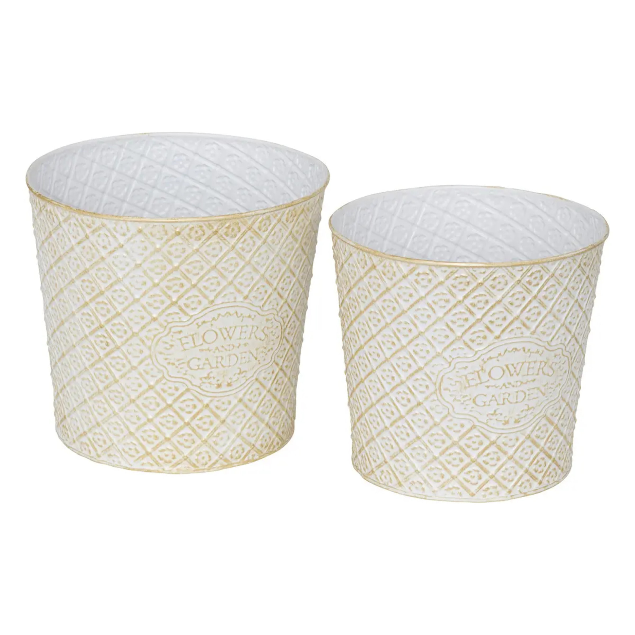 2 cache-pots "Tino" H20 22cm