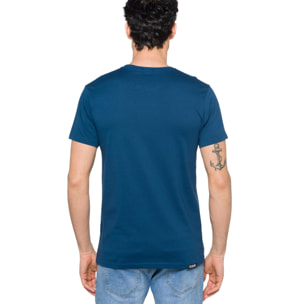 T-shirt in cotone 150 gr Heatwave Hot Buttered Blu Indigo