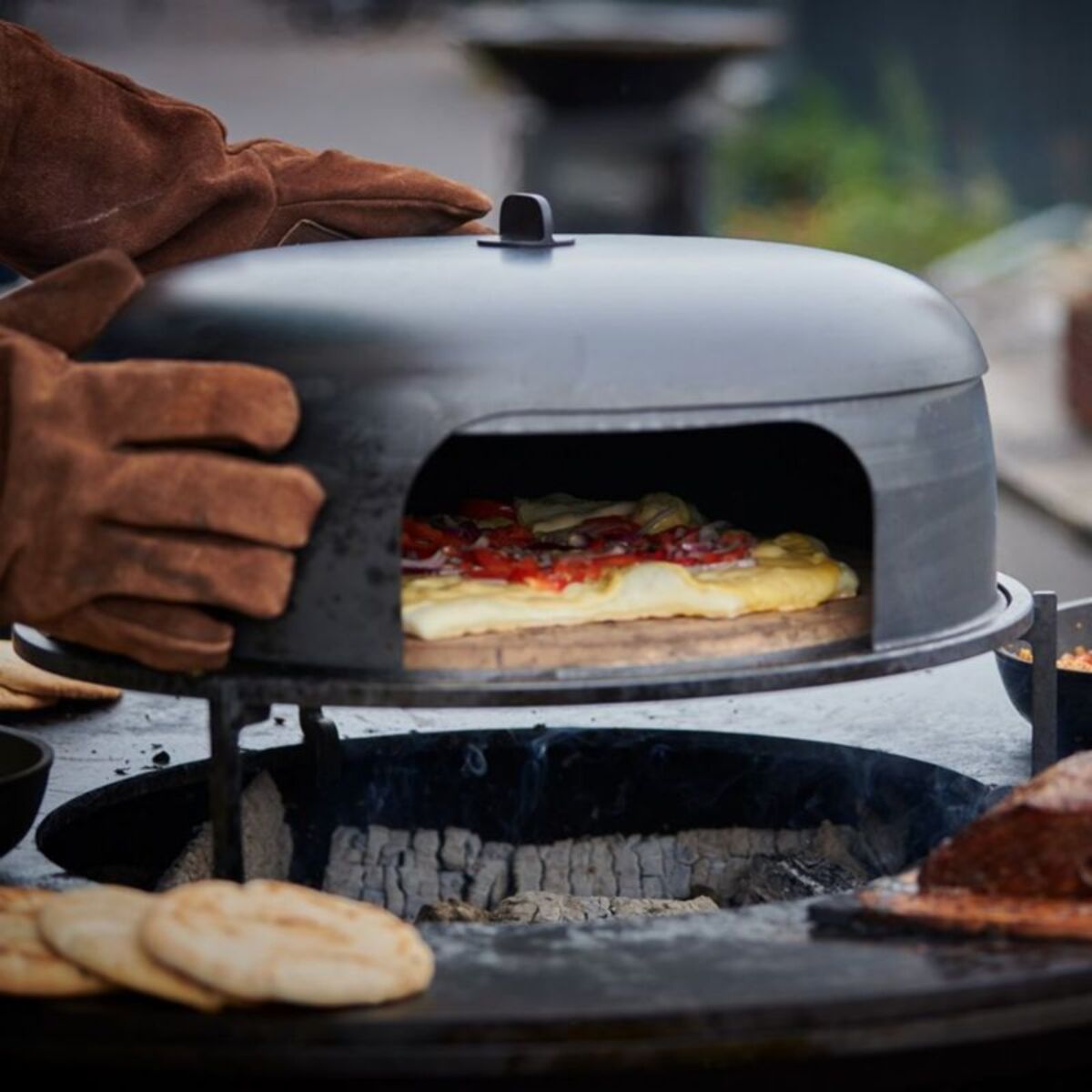 Plaque pizza barbecue OFYR OA-PO-100 (Oven85 avec pelle + pierre à pizza)