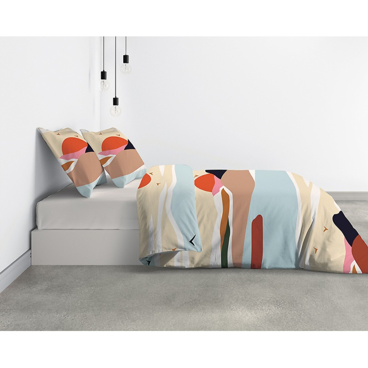 Parure Housse De Couette 3pcs 100% coton 47fils Safa