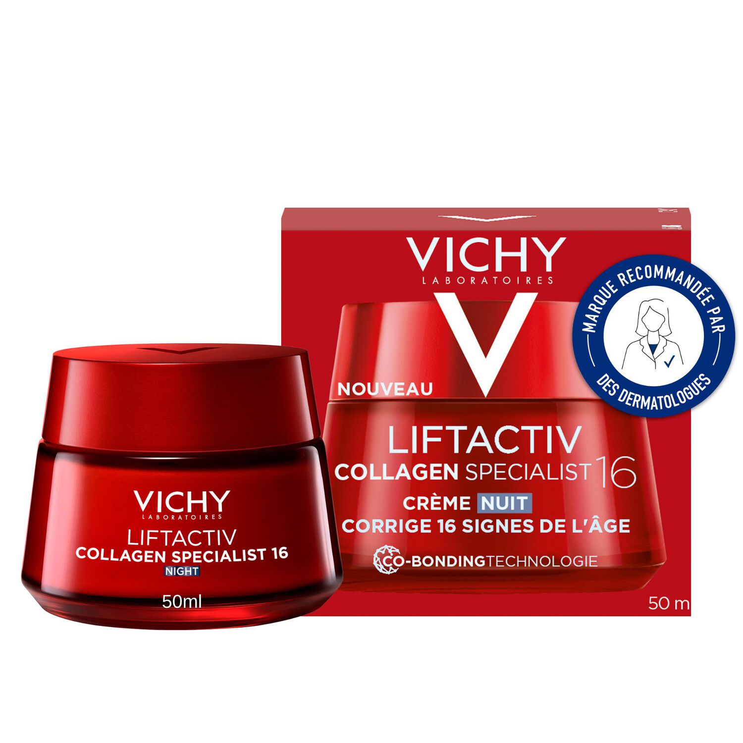 Liftactiv Collagen Spécialist - Crème de Nuit Anti-Rides et Anti-Tâches 50 ml