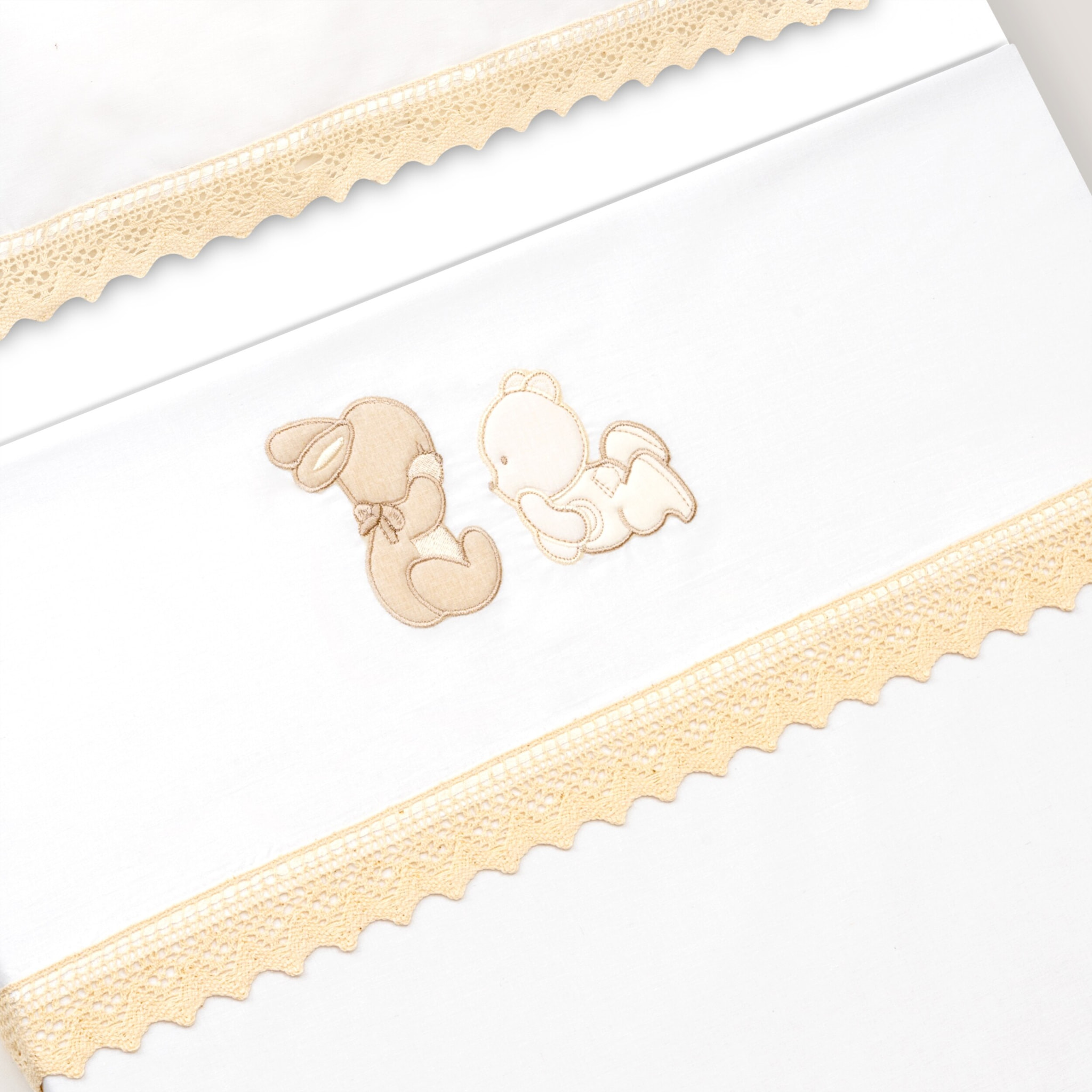 Triptico Coche Oso Tumbado Conejito Bco/Beig