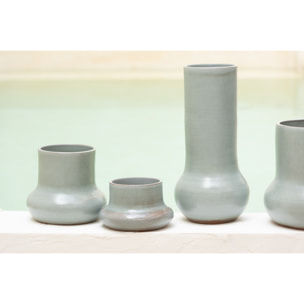 J-Line vase Organique - céramique - bleu/gris - 40 cm de hauteur