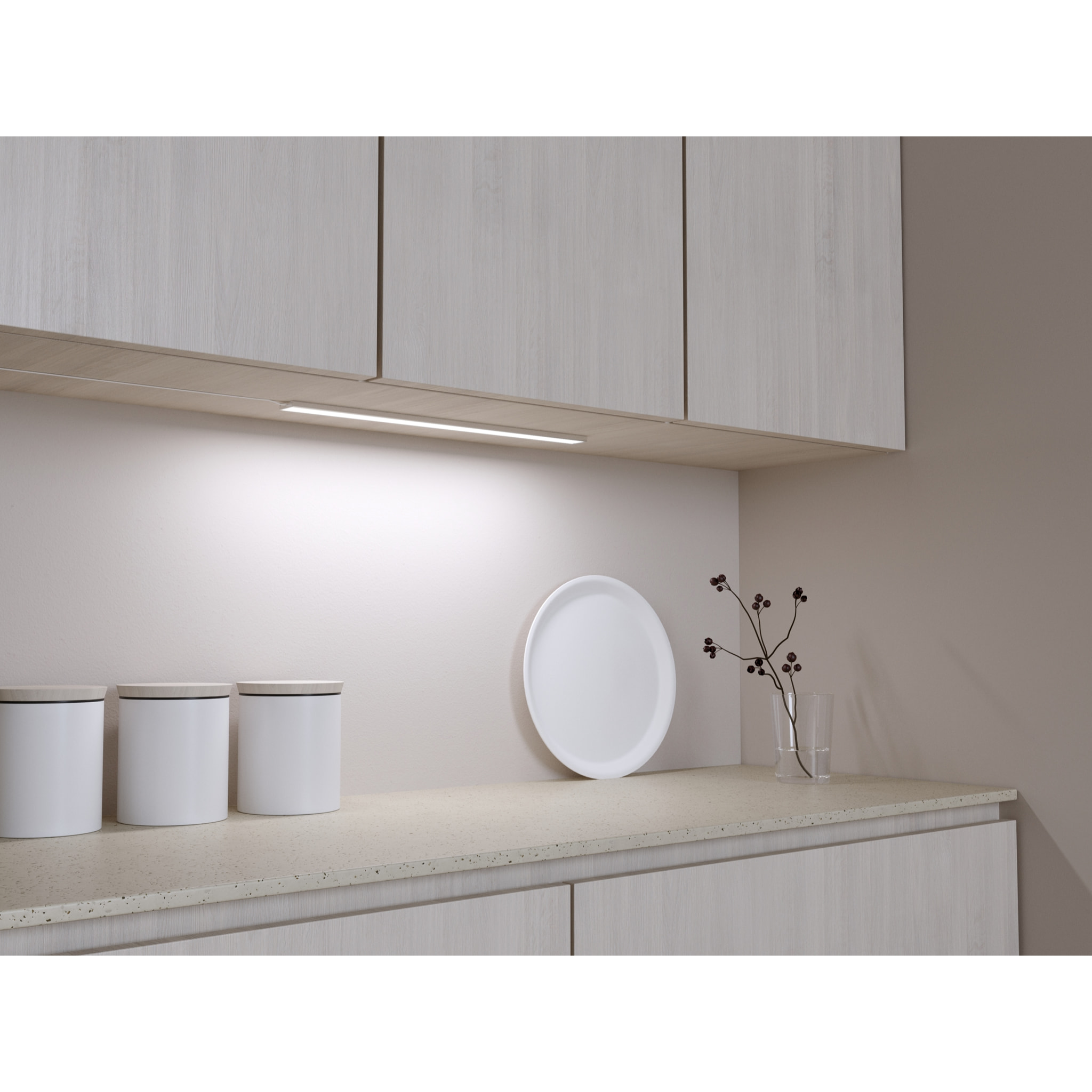 Forlight Sistema Lineal LED 600mm Aluminio Opal - Iluminación Eficiente y Moderna para el Hogar, Tecnología LED 4000K, Diseño Duradero en Aluminio y Policarbonato