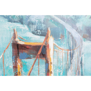 Set 2 Cuadros Puente Brooklyn 52x4,5x102 Cm