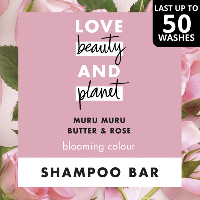 Pack de 3 - Love Beauty And Planet Shampooing Solide Éclosion de Couleur Muru Muru & Rose 90g