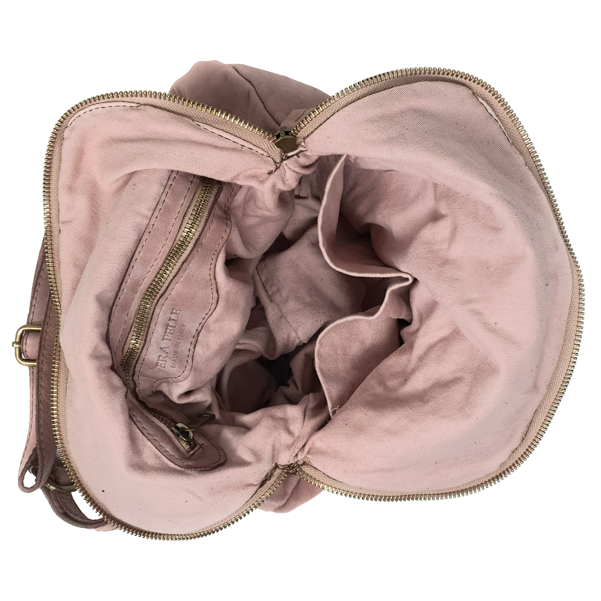 Chicca Borse Borsa Zaino Donna in Pelle Rosa Antico