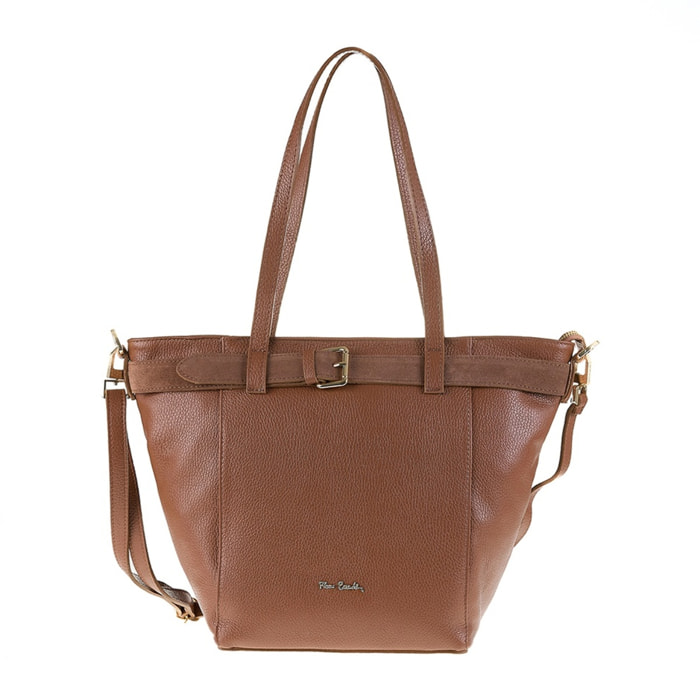 Borsa a spalla da donna Made in Italy - Modello Celeste Elite - 100% pelle - 42.0 x 30.0 x 16.0 cm