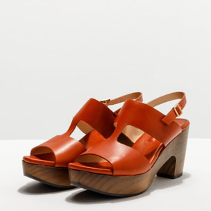 Sandalias con tacón S3270 RESTORED SKIN CLAY/ ST.LAURENT SANDAL color Clay