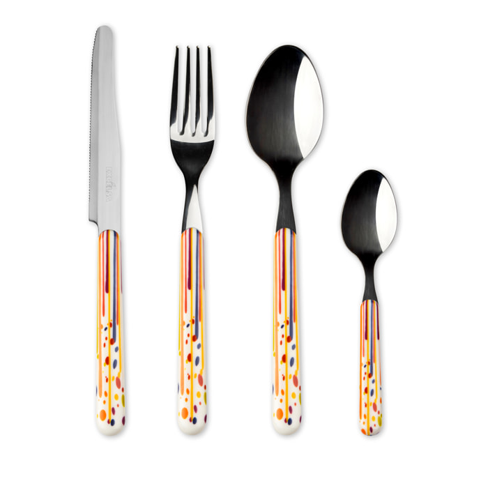 Servizio 24 posate Excelsa – Dripping, Acciaio Multicolore