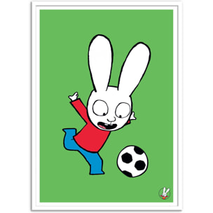 Affiche - Simon Super rabbit Football - Simon Super Rabbit