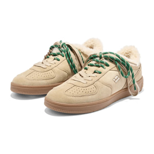Zapatillas de Mujer Rebel Lab Sherpa en Beige D.Franklin