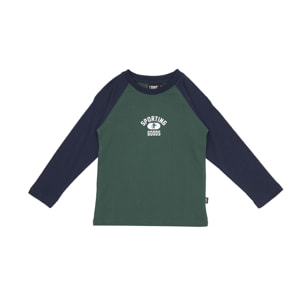 T-shirt da bambino maniche lunghe College