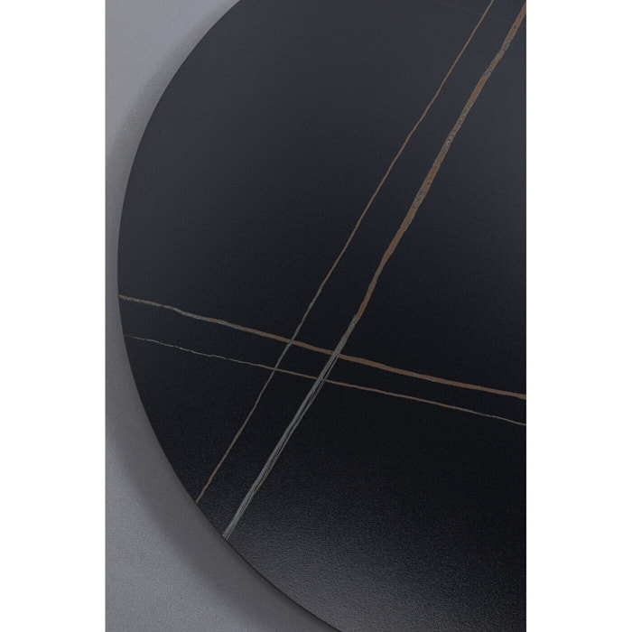 Plateau de table Invitation rond grès noir 120cm Kare Design
