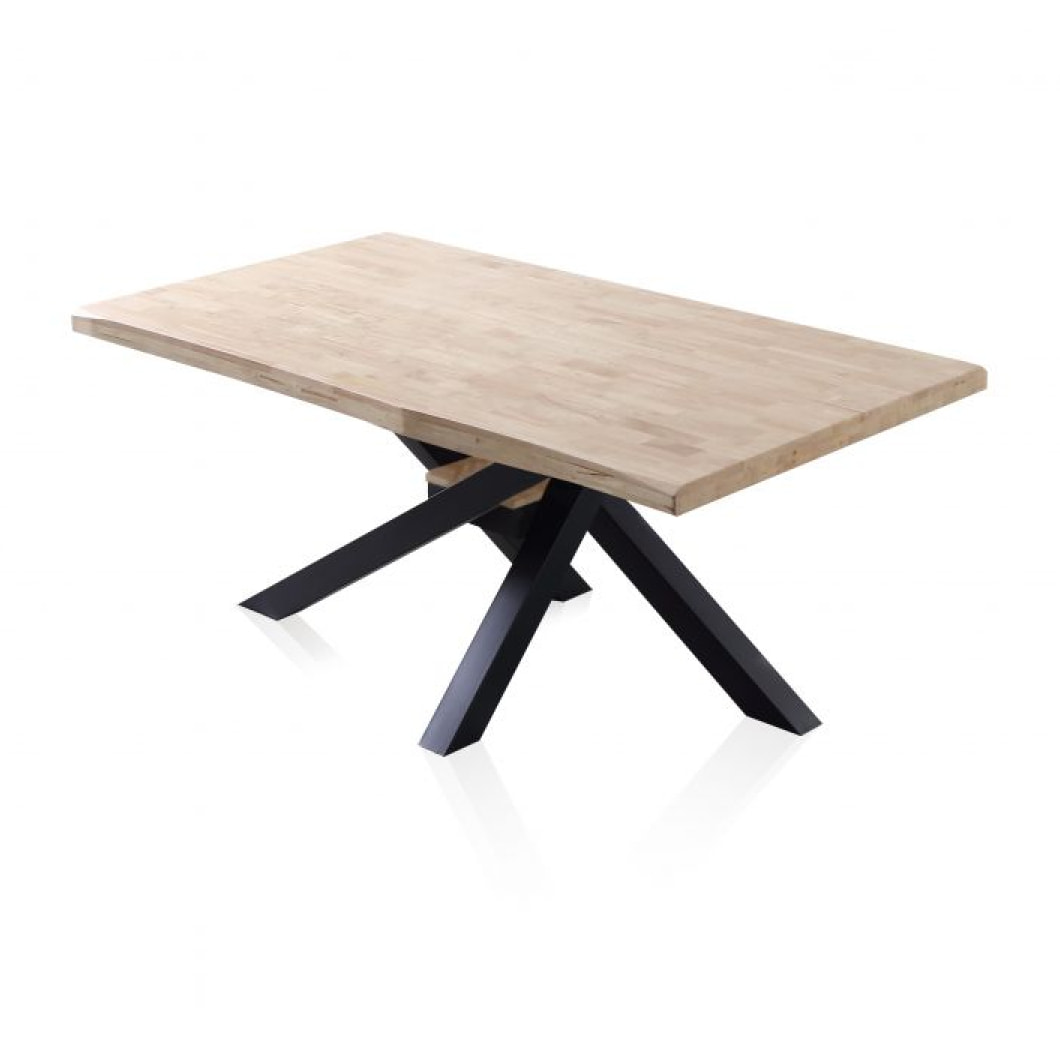 Mesa de comedor Xena Fit 180 Negro - Roble