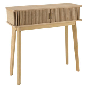 AGATHE - Console 80x30cm en bois couleur naturelle