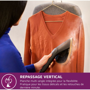 Défroisseur vapeur PHILIPS AIS8540/80 solution de repassage All-in-One Gris, 6 bars, 1.2L amovible