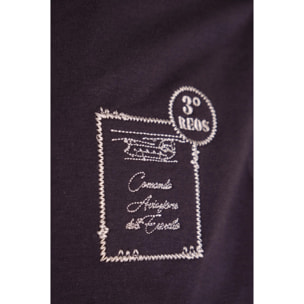 T-shirt Esercito a maniche corte blu uomo