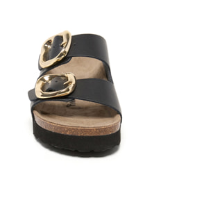 SANDALO CON ZEPPA BILLOWY NERO