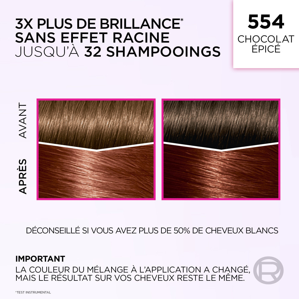 L'Oréal Paris Casting Crème Gloss Coloration 554 Chocolat Épicé