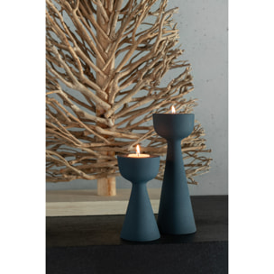 J-Line chandelier Cone - aluminium - bleu - small