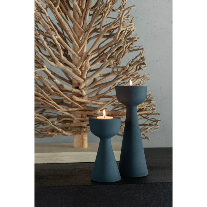J-Line chandelier Cone - aluminium - bleu - small