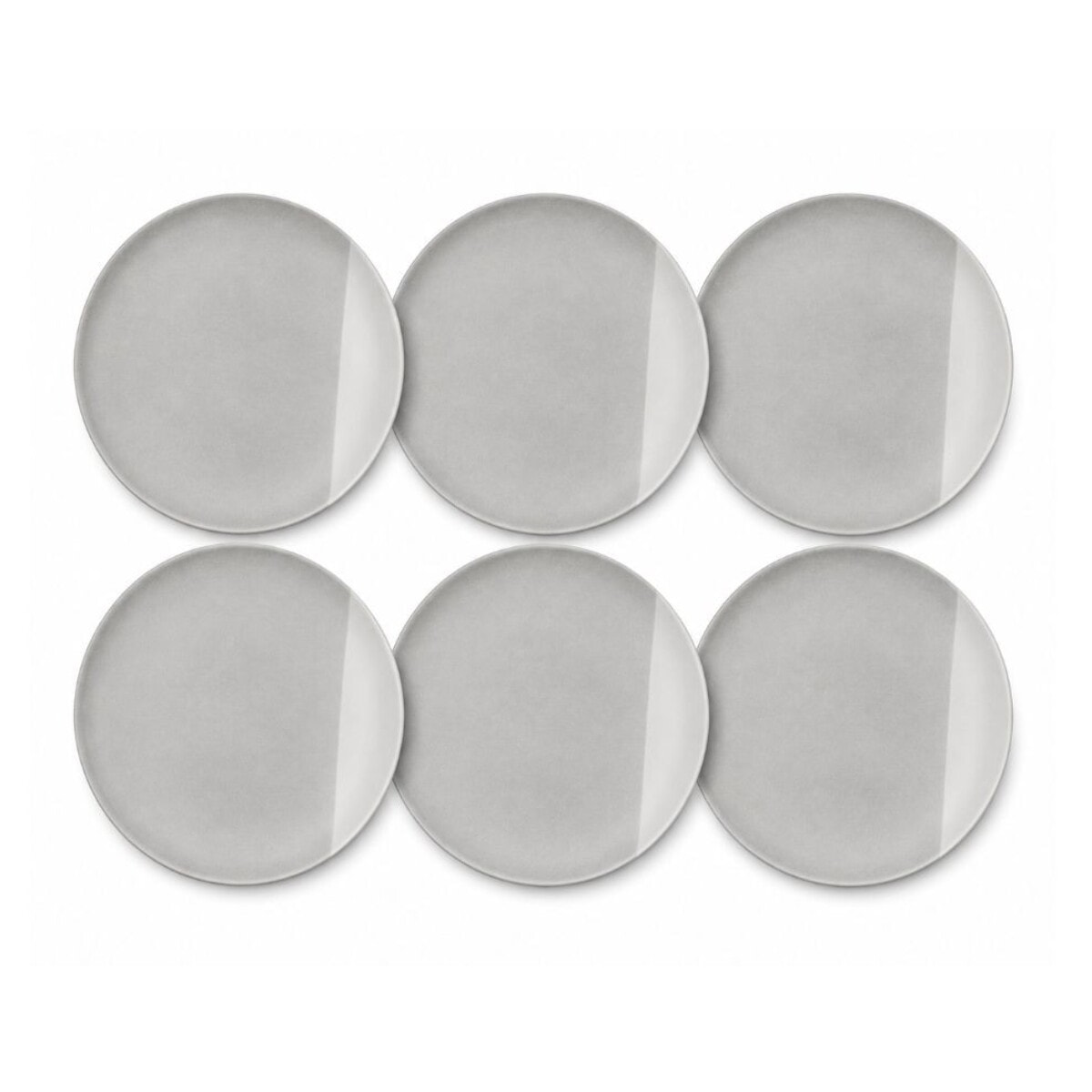 Lot de 6 assiettes à dessert, TERRE DE SIENNE