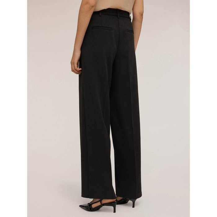 Motivi - Pantalones con pespuntes - Negro