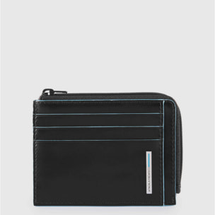 Piquadro Porte-monnaie zippé avec porte-cartes de crédi