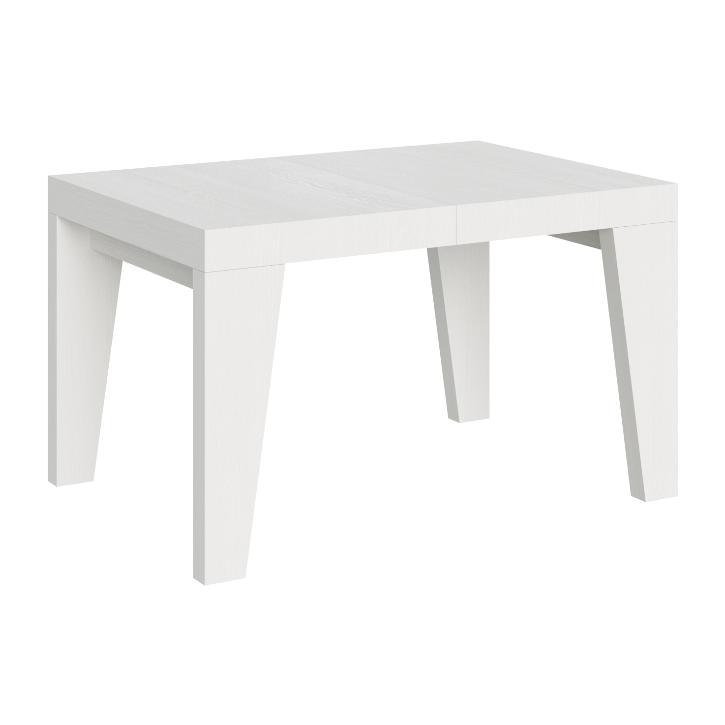 Table extensible 90x140/400 cm Naxy Frêne Blanc