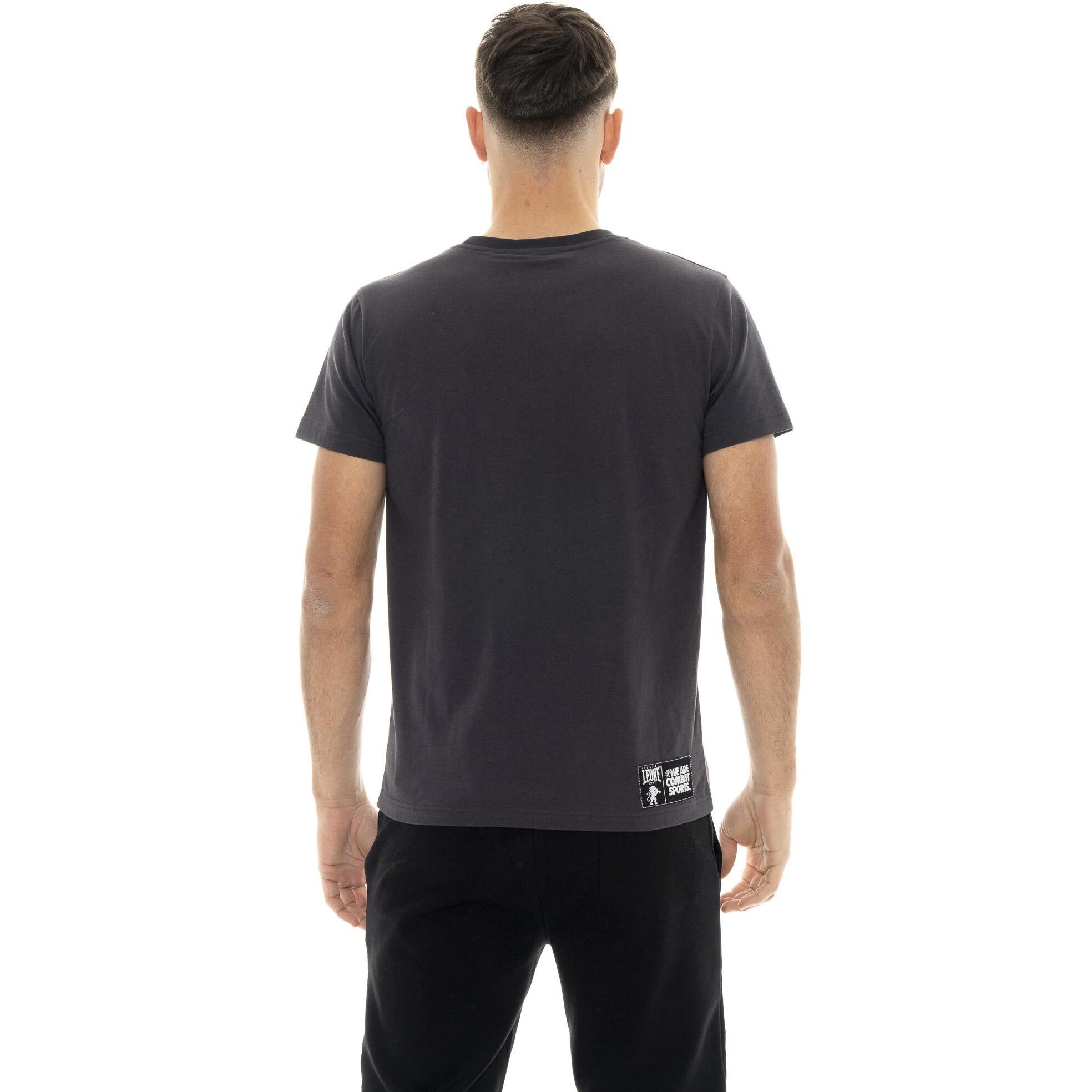 T-shirt uomo a manica corta in cotone, stampa flock Leone 1947 New Era