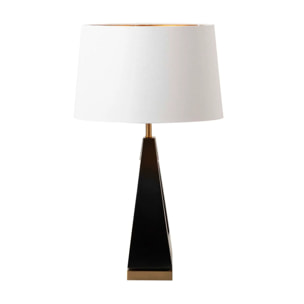 Lámpara Sobremesa Metal Mdf Negro 40x40x67 Cm