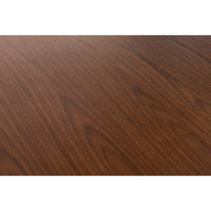 Table à manger extensible ovale en bois foncé L150-200 MARIK