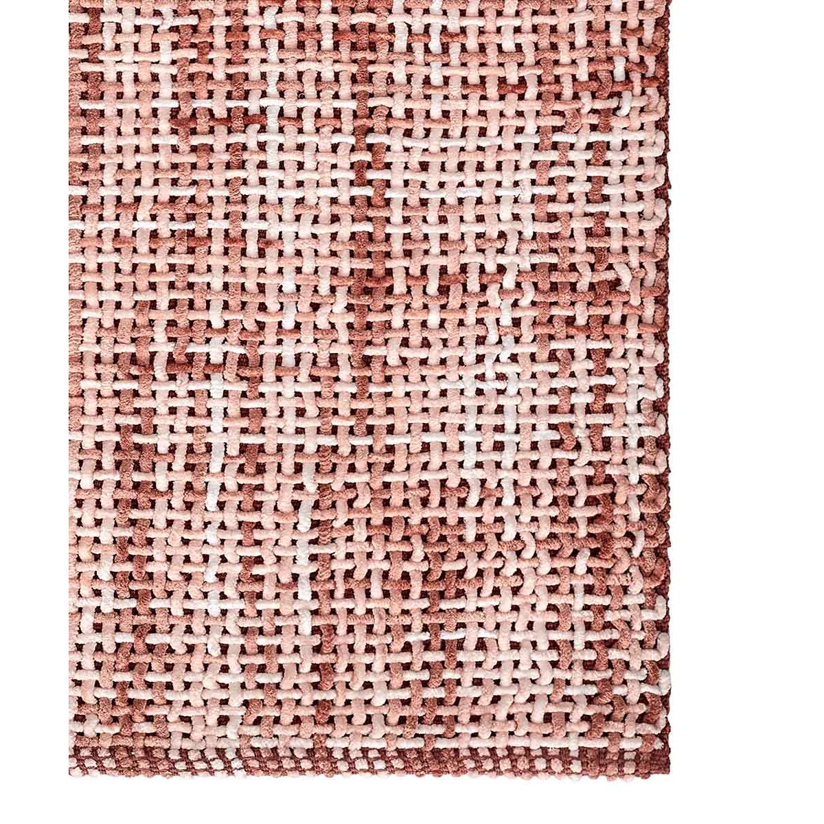 Tappeto bagno CRAZY ROSA in microfibra misto cotone, morbido antiscivolo lavabile in lavatrice, tappetino lavabo sanitari bagno