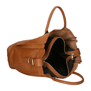 Borsa a mano da Donna Doralice in Vera Pelle Made in Italy 31x38x17 cm