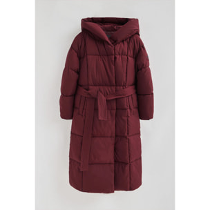 Giaccone Guada Long granata con logo Polo Club