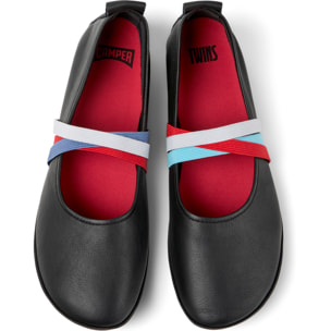 Bailarinas - CAMPER Right Nina Twins - Negro - Cuero liso
