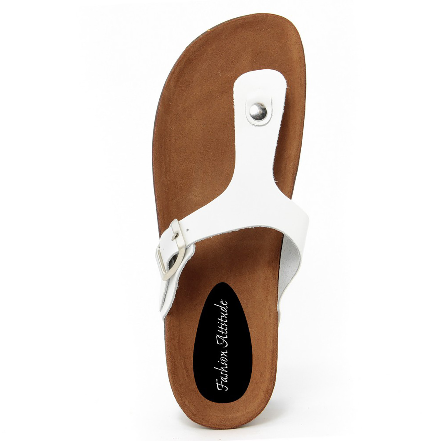 Sandalo flat Donna colore Bianco