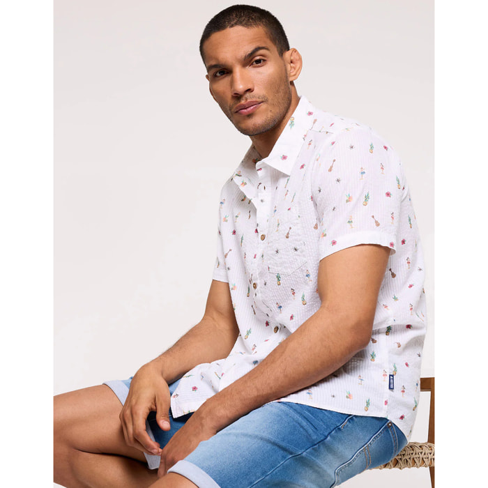 Camisa Manga Corta Blanco - Dansy