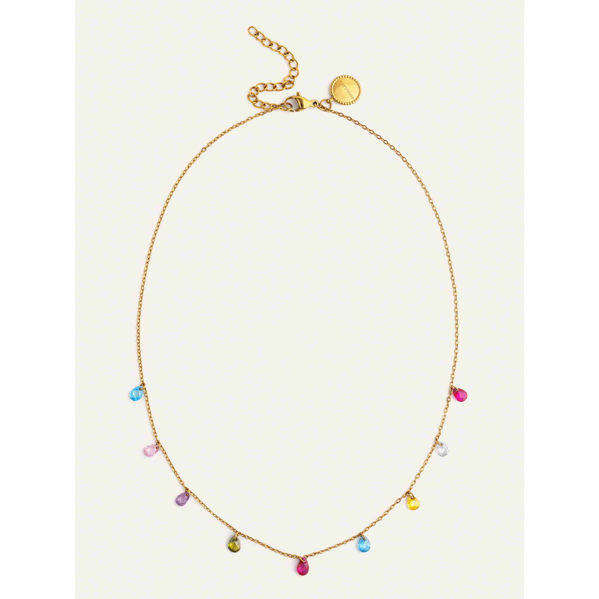 Collar Xiqueta Meua Colors Acero Baño Oro