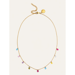 Collar Xiqueta Meua Colors Acero Baño Oro