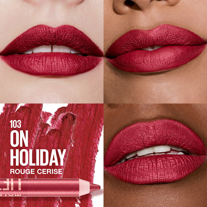 Maybelline Lifter Liner Holiday Glimmer , Crayon à Lèvres fini éclat multidimensionnel, tenue longue durée, formule hydratante à